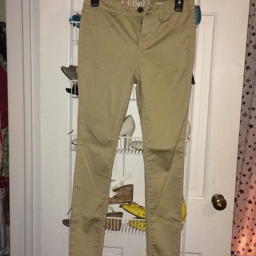 Khaki jeggings